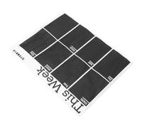 WHAMVOX Blackboard Meal Planner Sticker Removable Self-Adhesive PVC Chalkboard Calendar for Wall or Fridge, Daily Weekly Schedule Board Suitable for Office and School Use
