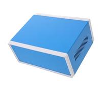 WHAMVOX Blue Metal Junction Box Electric Project Case DIY Enclosure with Front and Rear Panels Easy Installation Versatile Electronic Equipment Housing for Industrial Use