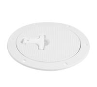 WHAMVOX Boat Deck Hatch Cover round 8.25 Inches Non-slip PC Material Inspection Hatch with Enhanced Waterproofing and Pre-drilled Holes for Motorboat and Yacht Use