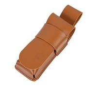 WHAMVOX Brown Leather Harmonica Storage Pouch Protective Sleeve for Blues Harmonica for Wind Instrument Carrying