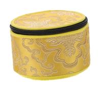 WHAMVOX Buddhist Sound Bowl Case Zipper Handmade Meditation Singing Bowl Holder Bag Double Use As Mat Cloth