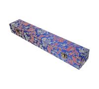 WHAMVOX Calligraphy Storage Box Picture Scroll Organizer Blue Copper High-density Board Flannel for Scrolls and Calligraphy Works Easy to Carry for Teachers