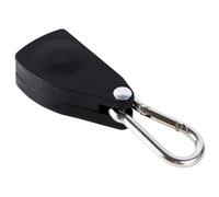 WHAMVOX Camping Tent Rope Regulator Metal Pulley Hook Large Adjustable Rope Tightener for Outdoor Tent with Black Sturdy Alloy Lifting Buckle