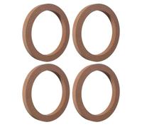 WHAMVOX Car Speaker Spacer Rings High-density Material 2 Pairs 5 Inch Wooden Speaker Mounts Prevent Sound Quality Diffusion Utilising Existing Vehicle Mounting Points for DIY