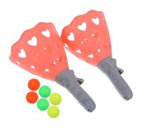 WHAMVOX Catch Ball Game with Launcher Baskets and Pop-pass-catch Balls for Indoor Outdoor Family Fun Reflex Development Hand-eye Coordination Anti-skid Design for Beach Park Backyard Pool