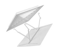WHAMVOX Central Air Conditioner Vent Deflector Square Ceiling Air Vent Deflector with Easy Removal and Redirecting Airflow for Homes and Offices, White Plastic and Iron Material