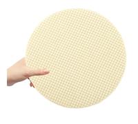 WHAMVOX Chair Cover Round Stool Cushion Cover Elastic Washable Protector Dust Cover Beige Polyester Multi-Purpose Home Use