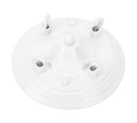 WHAMVOX Chandelier Hook Ceiling Plate Sturdy Light Holder 4 Hooks 160mm White Ceiling Mount for Pendant Lights and Crystal Fixtures in Bedroom Or Living Room