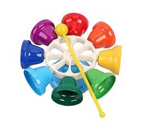 WHAMVOX Colorful Hand Bells Early Educational Teaching Aid for Sound Percussion Instrument for Coordination and Sound Perception Development