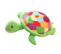 WHAMVOX Colorful Plush Turtle Soft Stuffed Animal Throw Pillow for Adults PP Cotton Filled Decorative Home Sofa Cushion Cute Snuggle Companion for Family and Friends