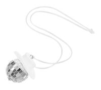WHAMVOX Creative and Decoration Car Home Use Multi-functional Decor for White Cowboy Hat Mirror Disco Ball Hanging Ornament with Glass Pp Material, Easy Installation