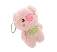 WHAMVOX Creative Plush Pig Keychain Pendant Soft Stuffed Animal Bag Charm for Women Cute Hanging Decor Practical Multifunctional Accessory