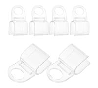 WHAMVOX Curtain Retainer Holder Clips, 6pcs U-Shaped Plastic Fasteners with Anti-Slip Feature for Curtains and Home Window Treatments