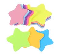 WHAMVOX cute note pads star shaped note pads 16pcs colorful paper self-stick notes with strong adhesion smooth writing surface for school and office use
