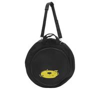 WHAMVOX Cymbal Bag Black with Carry Handle Large Capacity round Oxford Cloth and Sponge Material, Protective Cymbal Storage Case with Pockets for Organizing Accessories, for Travel