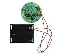 WHAMVOX DIY Electric Circuit Kit with LED Draw Wheel Lamp Electronic Lucky Draw Wheel Assembly for Soldering Practice Science Experiment Material for Educational Stem Learning and