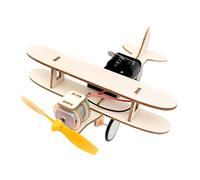 WHAMVOX DIY Wooden Airplane Model Kit for Educational Science Creative Wood Airplane Assembly Enhances Practical Skills and Analytical Thinking for Boys