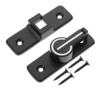 WHAMVOX Door Lock Latch Bottom Baffle Zinc Alloy 90 Degree Right Angle Luminous Design Firm Locking Chic Style Excellent Craftsmanship Barn Doors
