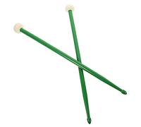 WHAMVOX Double-end Nylon Jazz Drumsticks Pair Lightweight Felt Drumstick for Percussion for Band and Practice Dark Green Color