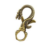 WHAMVOX Dragon Key Chain Buckle Lightweight Design Dragons Shape Creative Vintage Brass Key Ring Clasp Quick Release and Everyday Use