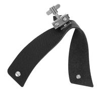 WHAMVOX Drum Dampening Leather Pads Large Black for Jazz and Snare Drums Harmonic Sound Control Accessory for Practice Sessions