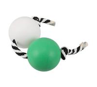 WHAMVOX Dual Ball Kashaka Shaker Instrument with Green White Design Portable African Percussion Tool for Rhythm Practice Music Training and Traditional Ghanaian Asalato Play for Adults