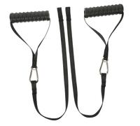 WHAMVOX Durable Nylon Fitness Chest Expander Handles for Upper Body Training Ergonomic Non Slip Grip for Triceps and Muscle Stretching Strong Gym Cable Machine Attachment