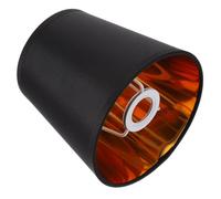 WHAMVOX E14 Small Cloth Lampshade 5.5in Black Simple Style with PC Frame for Home and Hotel Lighting Accessories, Glare-reducing