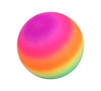 WHAMVOX Eco-friendly Rainbow Inflatable Playground Ball for Children 22cm Thick Pvc Bounce Play Ball Suitable for Outdoor Sports and Beach Activities