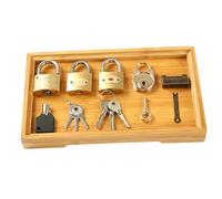 WHAMVOX Educational Lock and Key for Preschool Unlocking Game with Safe High-grade Material Enhances Problem-solving Creativity and Hand-eye Coordination Skills