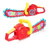 WHAMVOX Electric Glowing Chainsaw Toy for Boys Aged 5 Colorful Led Lights Gear Design Battery Operated Party and Holiday Lighting Plaything Random Color