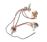 WHAMVOX Electric Guitar Wiring Harness Replacement Plastic Metal Parts for Pots Volume Tone Control Guitar Electronics Upgrade