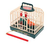 WHAMVOX Electric Sound Activated Bird Cage Toy Realistic Chirping Sounds Interactive for Boys and Girls Motion-responsive Design Engaging Simulation