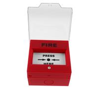 WHAMVOX Emergency Exit Release Button for Electrical Control Dual-function Fire and Antitheft Alarm Manual Reset with Protective Cover Easy Installation for Security and Fire Safety