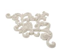 WHAMVOX European Style PVC Ceiling Onlay Decor Carved Flower Applique Wall-Mounted Decoration Unpainted Corner for Door Cabinet Wardrobe Furniture with Easy Installation and Versatile