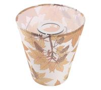WHAMVOX Fabric Barrel Lampshade with Maple Leaf Print 6.3" Bottom X 3.5" 5.9" Height Light Transmitting Desk Lamp Shade for Socket Decorative Cover for Table Wall and Floor Lamps Boho