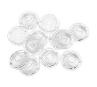 WHAMVOX Faucet Index Buttons Set of 4 Hot and Cold Water Tap Handle Badges Plastic Decorative Covers for Bathroom Sink and Shower Knobs Replacement Parts