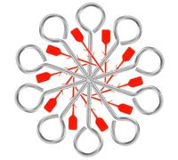 WHAMVOX Fire Extinguisher Abc Replacement Pull Pins Set of 10pcs Fire Equipment Lock Pins High Hardness Iron and Plastic Material Safe to Hands for Shop and Businesses