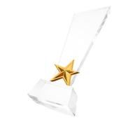 WHAMVOX Five-star Crystal Trophy Award Cup for Graduation Parties and Sports Competitions Safe Rounded Edges Celebration Trophy for Students Kindergarten Soccer Basketball Recognition