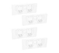 WHAMVOX Floor mirror safety stabilizer 4pcs Self Adhesive Plastic Support for Full-Length Mirror, Anti-tip Base Support for Carpet and Wood Floors