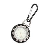 WHAMVOX Fluorescent Mountaineering Watch Lightweight Luminous Fob Clip for Outdoor Backpackers Easy-Read Dial Practical Quartz Keychain Timepiece Random Color