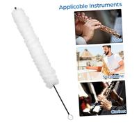 WHAMVOX Flute Cleaning Brush Soft Cotton Head Twisted Wire Music Instrument Accessory Lightweight Portable for Debris Removal and Gentle Maintenance
