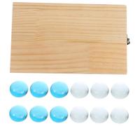 WHAMVOX Foldable Mancala Board Game with Gemstone Beads Educational Strategy for Family Portable Mental Development Game with Lockable Case Random Color