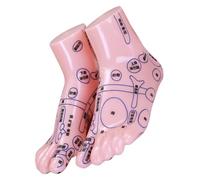 WHAMVOX Foot Acupuncture Teaching Model 1 Pair Human Foot Simulation PVC Reflexology Tool for Classroom Use and Acupuncture Practice