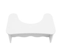WHAMVOX Foot Support Tool Toilet Stool with Durable PVC, White Color, Suitable for Toilet Training and Elderly, Bathroom Use, Lightweight and Easy to Clean