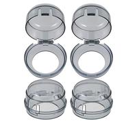 WHAMVOX Gas Stove Knob Covers 4Pcs Safety Guards Kitchen Protector Prevents Boys and from Turning on Stove with Simple Adult Operation