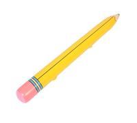 WHAMVOX Giant Inflatable Pencil Balloon PVC Material School Decoration Party Prop Easy to Use Large Yellow Blow Up Pencil for Classroom and Birthday Celebrations