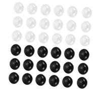 WHAMVOX Glass Go Chess Stones Flat Black and White Ceramic Beads for Gobang Game Creative Design Board Game Pieces for Thinking Skills and Fun