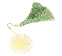 WHAMVOX Gold, Decorative Location Chic and Design Sturdy Page Book Metal Dandelion Shaped Bookmark with Tassel Quick Accessory for Friends Who to Read