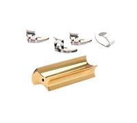 WHAMVOX Gold Metal Guitar Slide Bar Set with Picks Practical Firm Guitar Accessories Portable Slide Stick Suitable for Hawaiian and Acoustic Playing